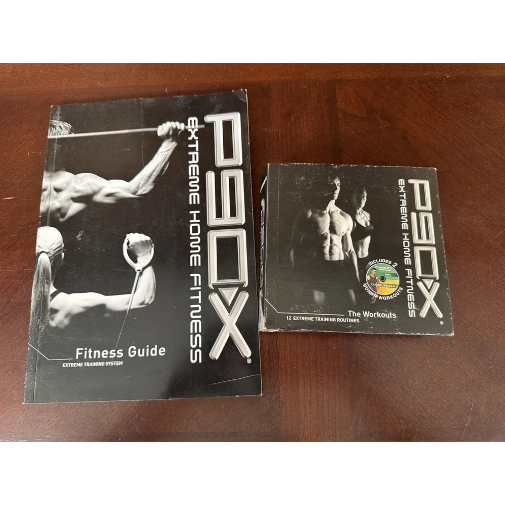 P90X Extreme Home Fitness Workouts 12 Extreme DVD Trainings With Guide